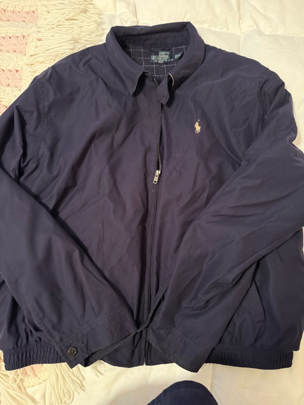 Polo by Ralph Lauren Navy Lightweight Zip Harrington Jacket